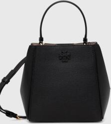 Tory Burch bőr táska McGraw Small fekete, 158500.001 - fekete Univerzális méret