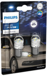 Philips Крушка, LED, стоп светлини / габарити PHILIPS P21/5W, 12V, 2, 4/0, 48W, 6000K, 200lm, 2 бр