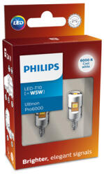 Philips Крушка, LED, светлини купе PHILIPS W5W, 24V, 1W, 6000K, 110lm, 2 бр