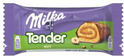 Milka Tender piskótatekercs mogyorós krémtöltelékkel tejcsokoládéval mártva 37 g