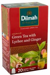 Dilmah filteres zöld tea gyömbér és licsi aromával 20 filter 30 g