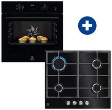 Electrolux EOD5C71Z Beépíthető sütő + Electrolux KGG64262K Beépíthető gáz főzőlap