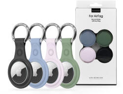 Dux Ducis Tok Dux Ducis Secure Holder szilikon védőtok Apple AirTag-hez - 4 db/cs - fekete/kék/zöld/pink