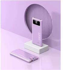 BlackBird BH1549 20000mAh 100W USB/Typre-C/Lightning lila power bank (BH1549)