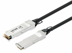 Manhattan 508506 cablu InfiniBand/fibră optică 1 m QSFP+ Negru, Argint (508506)