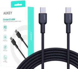 AUKEY Cablu Date Aukey USB-C PD 60W 3A 1.8m Negru (689323785384)