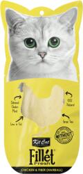 Kit Cat Recompense lichde pentru pisici Kit Cat Fillet Fresh, pui si fibre, hairball, 30g