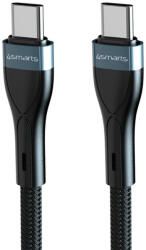 4smarts USB-C Кабел за iPhone, 4Smarts PremiumCord USB-C to USB-C 60W 1m, Черен (540429)