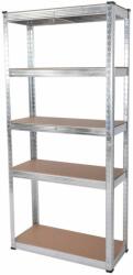 ROJAPLAST Polcos állvány 70 x 30 x 150 cm ezüst (9810)