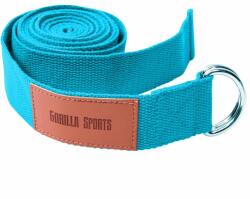 Gorilla Sports Pamut Jóga öv kék 260 cm (101048-00030-0219) - kokiskashop