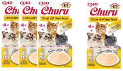  INABA INABA Churu csirke és sajt ízesítésű macskaeledel 4x14g 3+1 Gratis