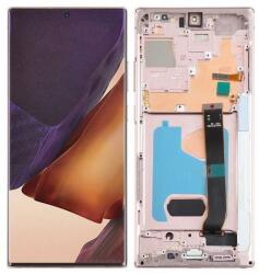 Samsung GH82-23599C Gyári Samsung Galaxy Note20 Ultra SM-N986 bronz LCD kijelző érintővel kerettel előlap (GH82-23599C)