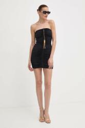 Elisabetta Franchi rochie culoarea negru, mini, mulata, AB63842E2 PPYH-SUD1ZE_99X