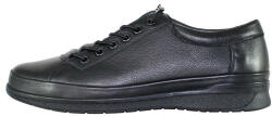 Nicolis Pantofi barbati, Nicolis, 203519-Negru, casual, piele naturala, cu talpa joasa, negru (Marime: 44)
