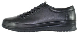 Nicolis Pantofi barbati, Nicolis, 203519-Negru, casual, piele naturala, cu talpa joasa, negru (Marime: 42)