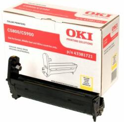 OKI Unitate optică OKI 43381721 (C5800, C5900), galben (yellow), originala