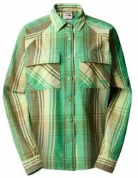 The North Face SET UP CAMP FLANNEL Women Cămașă cu mânecă lungă OPTIC EMERALD TESSELLATION MEDIUM PLAID M