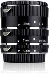 Meike Canon DSLR MAKRO KÖZGYŰRŰ - FÉM VÁLTOZAT MK-C-AF-A Canon EOS EF EF-S macro adapter (C-AF1-AL)