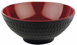 APS ASIA Plus bol din ceramică, negru/roșu, capacitate: 0, 60 litri, înălțime: 70 mm, diametru: 160 mm Castron