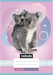 Nebulo Nebulo: Tűzött 2. osztályos vonalas füzet A5-ös 16-32 Állatos - Koalás (VO2-AM-A5-12346790) - jatekshop