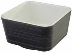 APS APS Plus Castron pătrat decor din lemn stejar închis, crem, lungime: 130 mm Castron