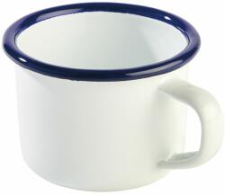 APS Emaille cană cu mâner, alb/albastru, capacitate: 0, 10 litri, înălțime: 50 mm