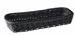 APS Economic Coș pentru tacâmuri, negru, înălțime: 45 mm, lungime: 270 mm, lățime: 100 mm
