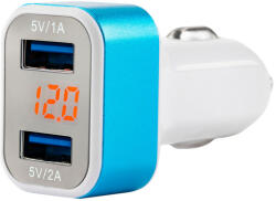 AVC Szivargyujtós voltmérő 2 USB porttal (47469)