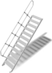KRAUSE LÉPCSŐ (KÖNNYŰFÉM), 12 FOKOS 0, 6 M, 60° (823212)
