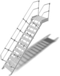 KRAUSE LÉPCSŐ DOBOGÓVAL (KÖNNYŰFÉM) 13 FOKOS 0, 6 M, 60° (825025)