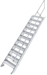 KRAUSE LÉPCSŐ (KÖNNYŰFÉM), 11 FOKOS 0, 8 M, 45° (822604)