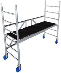 KRAUSE Monto Protec XS Összecsukható Gurulóállvány 2, 0x0, 7 MM: 2, 9m Alapt. Nélk (942104)
