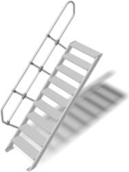 KRAUSE LÉPCSŐ (KÖNNYŰFÉM), 9 FOKOS 0, 6 M, 45° (822383)