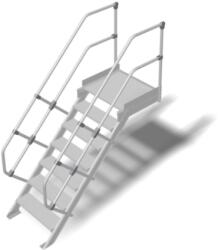 KRAUSE LÉPCSŐ DOBOGÓVAL (KÖNNYŰFÉM) 7 FOKOS 0, 8 M, 60° (825162)