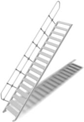 KRAUSE LÉPCSŐ (KÖNNYŰFÉM), 16 FOKOS 1, 0 M, 45° (822864)