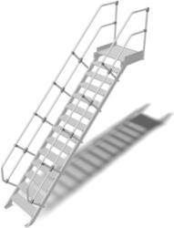 KRAUSE LÉPCSŐ DOBOGÓVAL (KÖNNYŰFÉM) 14 FOKOS 0, 8 M, 60° (825230)