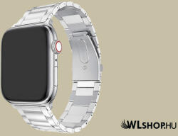 FeiFan Fém óraszíj Apple Watch órához 38/40/41 mm FeiFan Three - Ezüst (IWFT302)