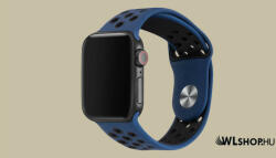 FeiFan Szilikon sport óraszíj Apple Watch órához 38/40/41 mm FeiFan - Sötétkék-Fekete (IWSZN316)