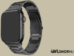 FeiFan Fém óraszíj Apple Watch órához 38/40/41 mm FeiFan Three - Fekete (IWFT303)