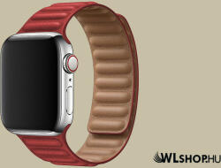 FeiFan Mágneses bőr óraszíj újgenerációs Apple Watch órához 38/40/41 mm FeiFan - Piros (IWMB305)