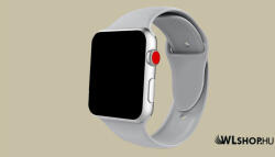 FeiFan Szilikon óraszíj Apple Watch órához 42/44/45/49 mm FeiFan - Világosszürke (IWSZ411)
