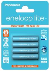Panasonic lite BK-4LCCE/4BE AAA/mikro 550mAh Ni-MH akkumulátor 4 db/csomag (BK-4LCCE/4BE) - lenser