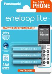 Panasonic lite BK-4LCCE/3DE AAA/mikro 550mAh Ni-MH akkumulátor 3 db/csomag (BK-4LCCE/3DE) - lenser