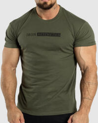 Iron Aesthetics Tricou fitness bărbați Iron Aesthetics Gym, verde armată: Verde XL (P2424A13938)