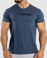 Iron Aesthetics Férfi fitness póló Iron Aesthetics Gym, kék: XL Kék