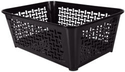 DOMOTTI Cos de rufe 30 x 20 x 11.2 cm, negru, Domino (27048)