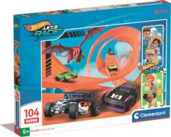 Clementoni - Puzzle Hot Wheels 104 pieces - 100 piese