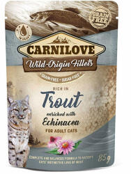 Carnilove Cat Trout with Echinacea - cu păstrăv și echinacea la plic - 4×85 g