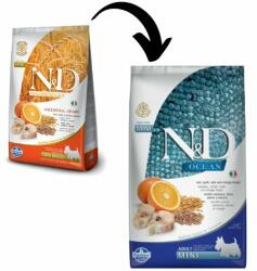 N&D Cod & orange hrană pentru câini adulți mini - 7 kg