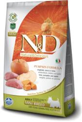 N&D Grain Free Grain Free mistreț & măr cu dovleac hrană pentru câini adulți mini - 2×7 kg